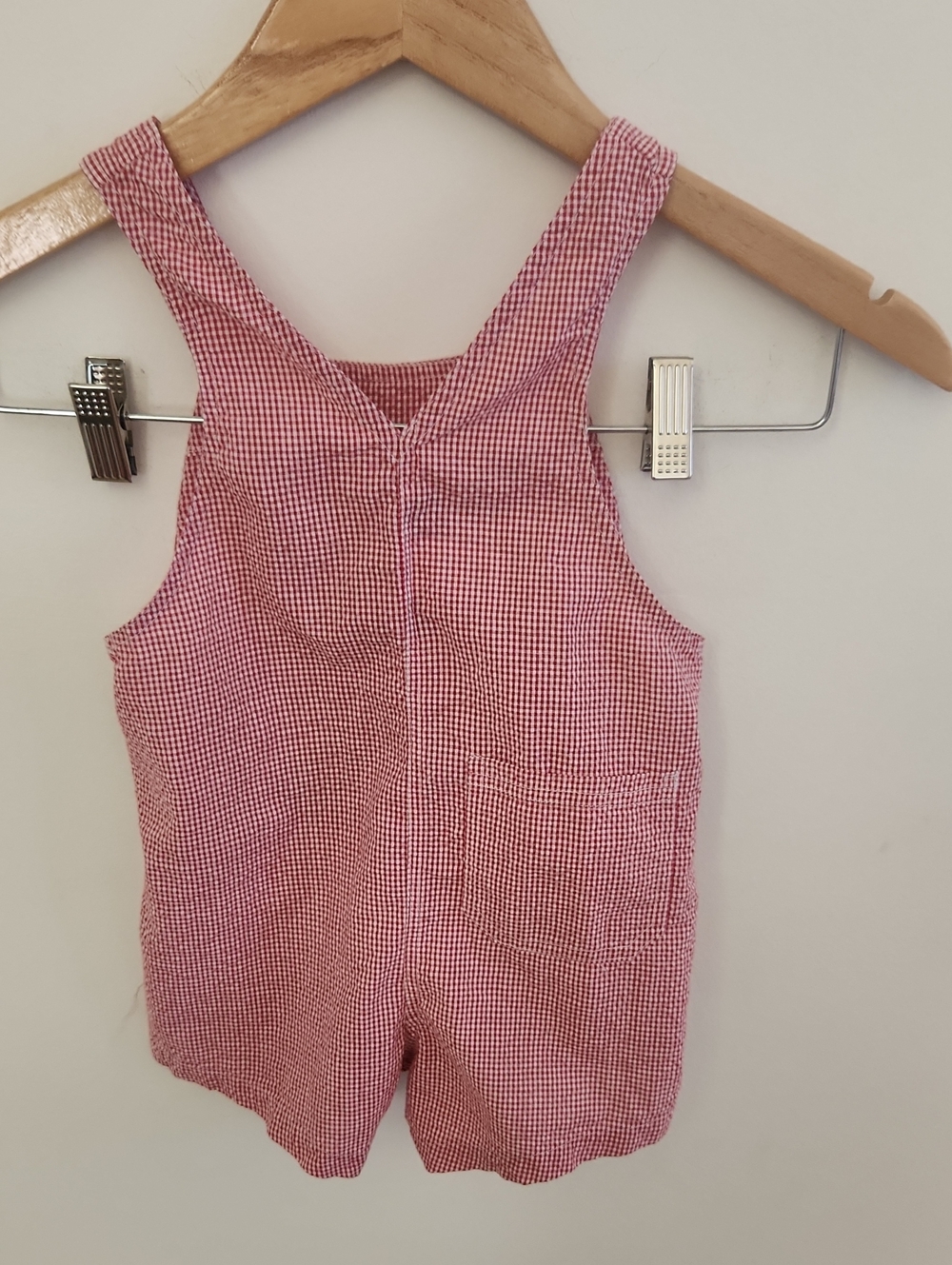 Vintage Toddler Teddy Bear Houndstooth Overalls 2T - Picture 6 of 7